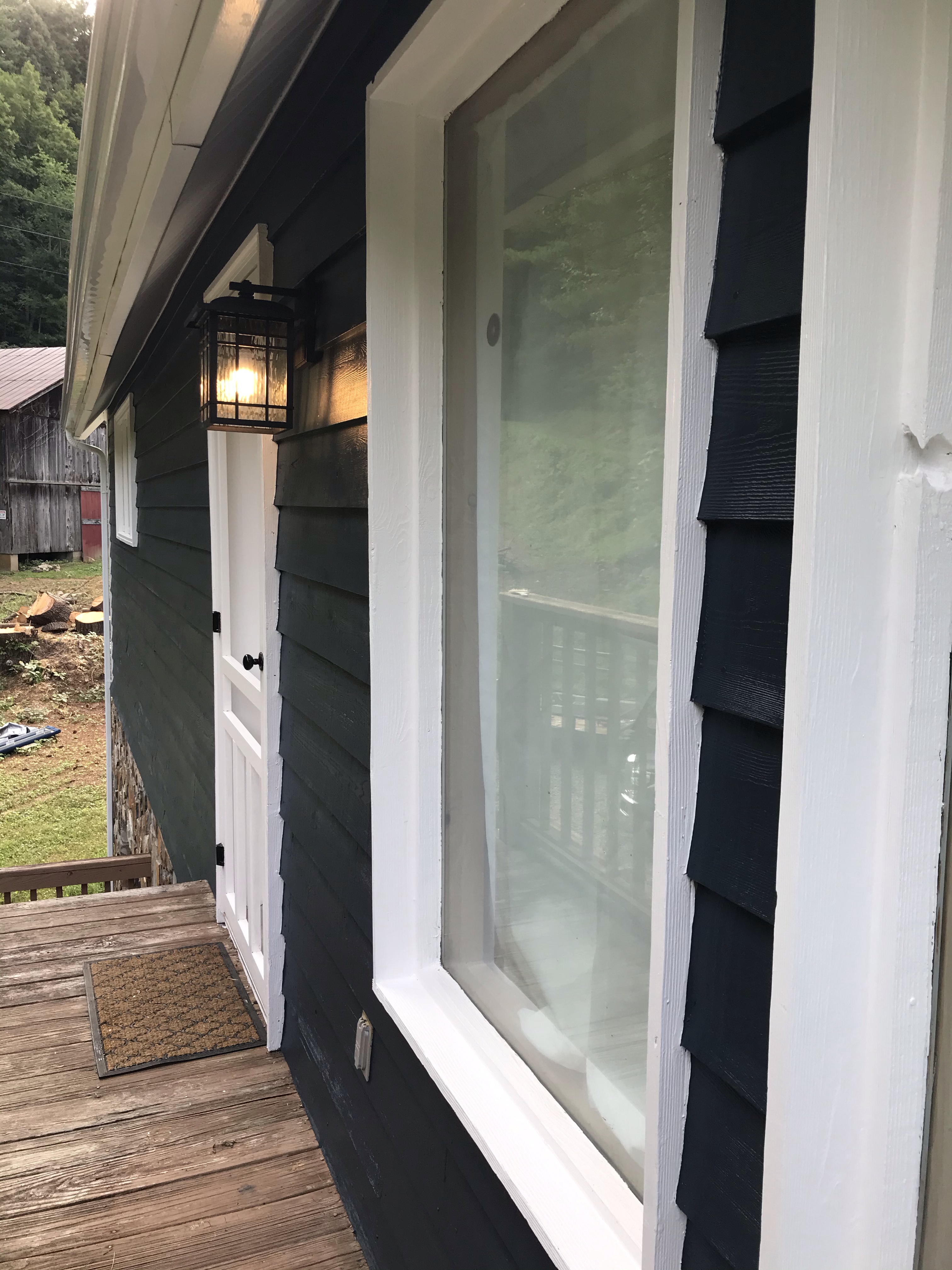 Sherwin Williams Exterior Gale Force Paint Wall Lantern Light