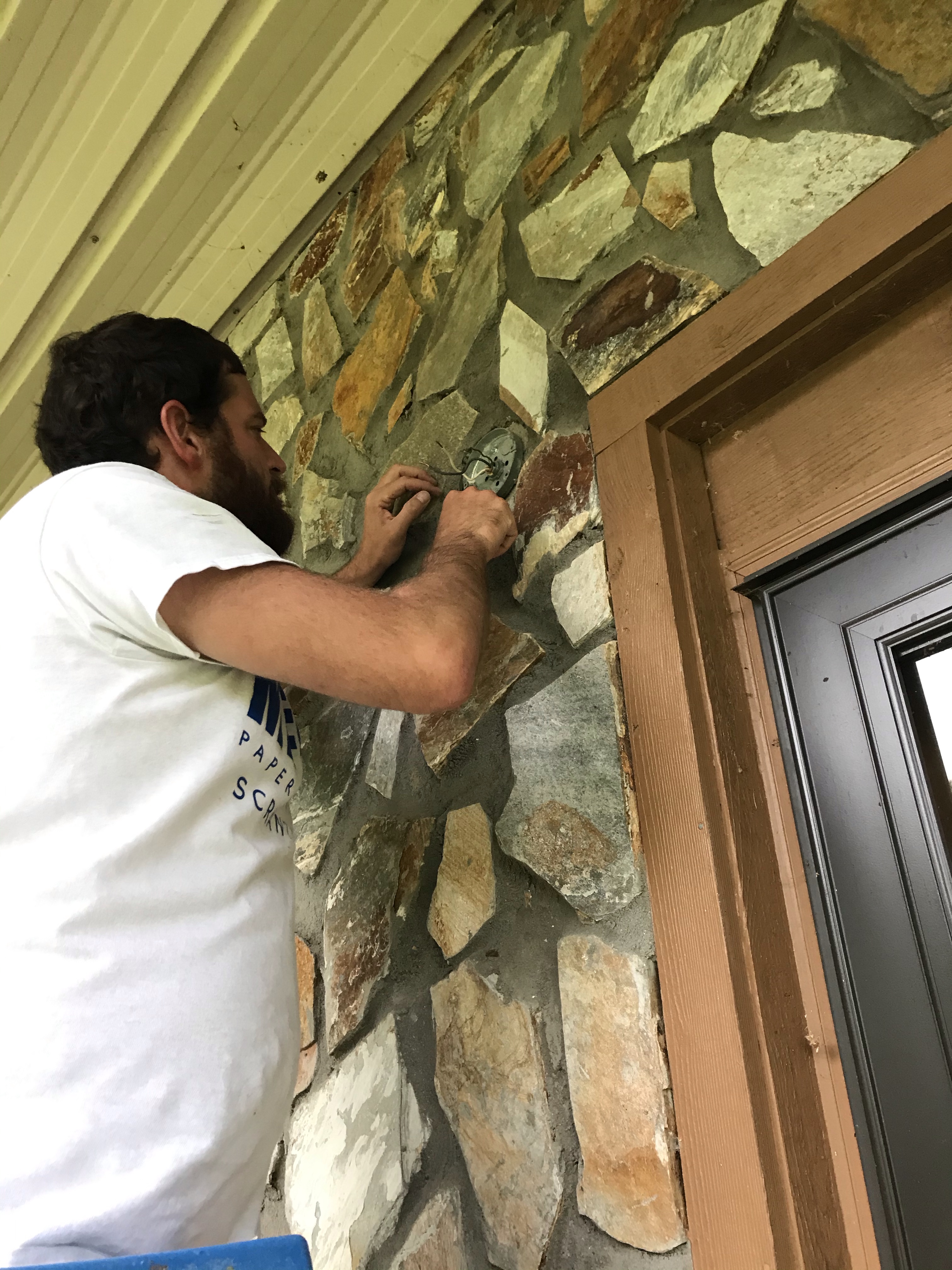 Replacing Brass Exterior Light 