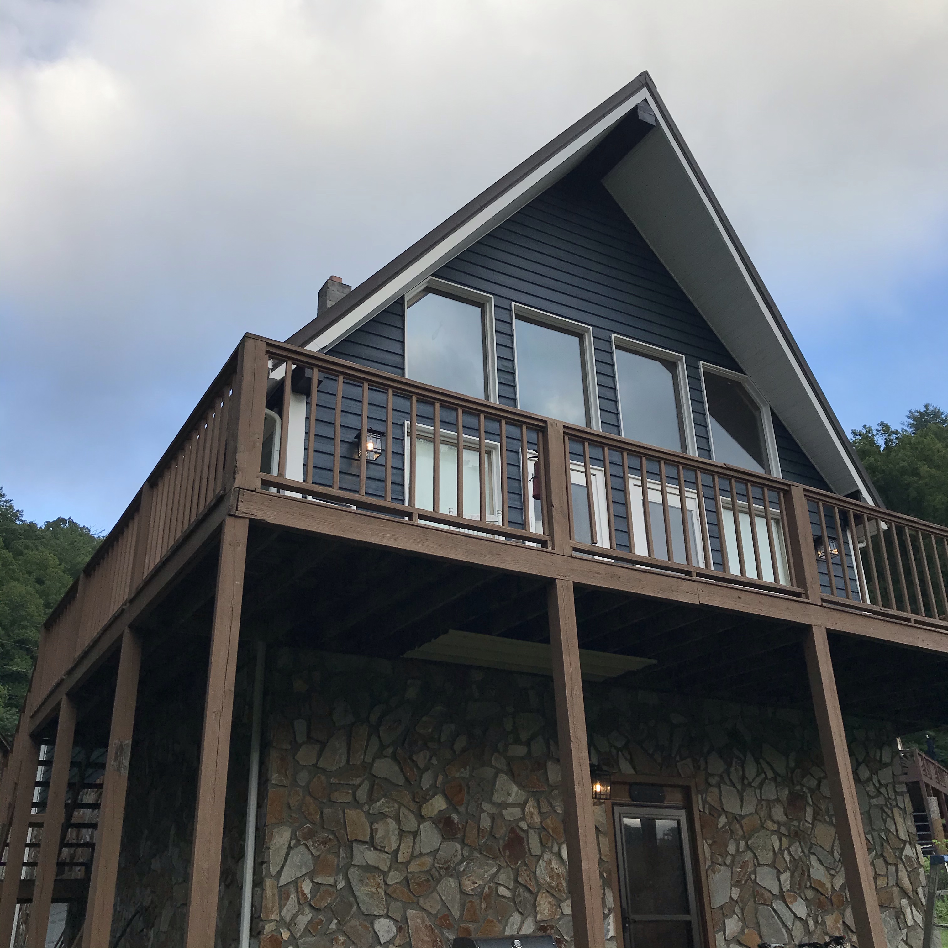 Gale Force Sherwin Williams Exterior Paint Wall Lantern light