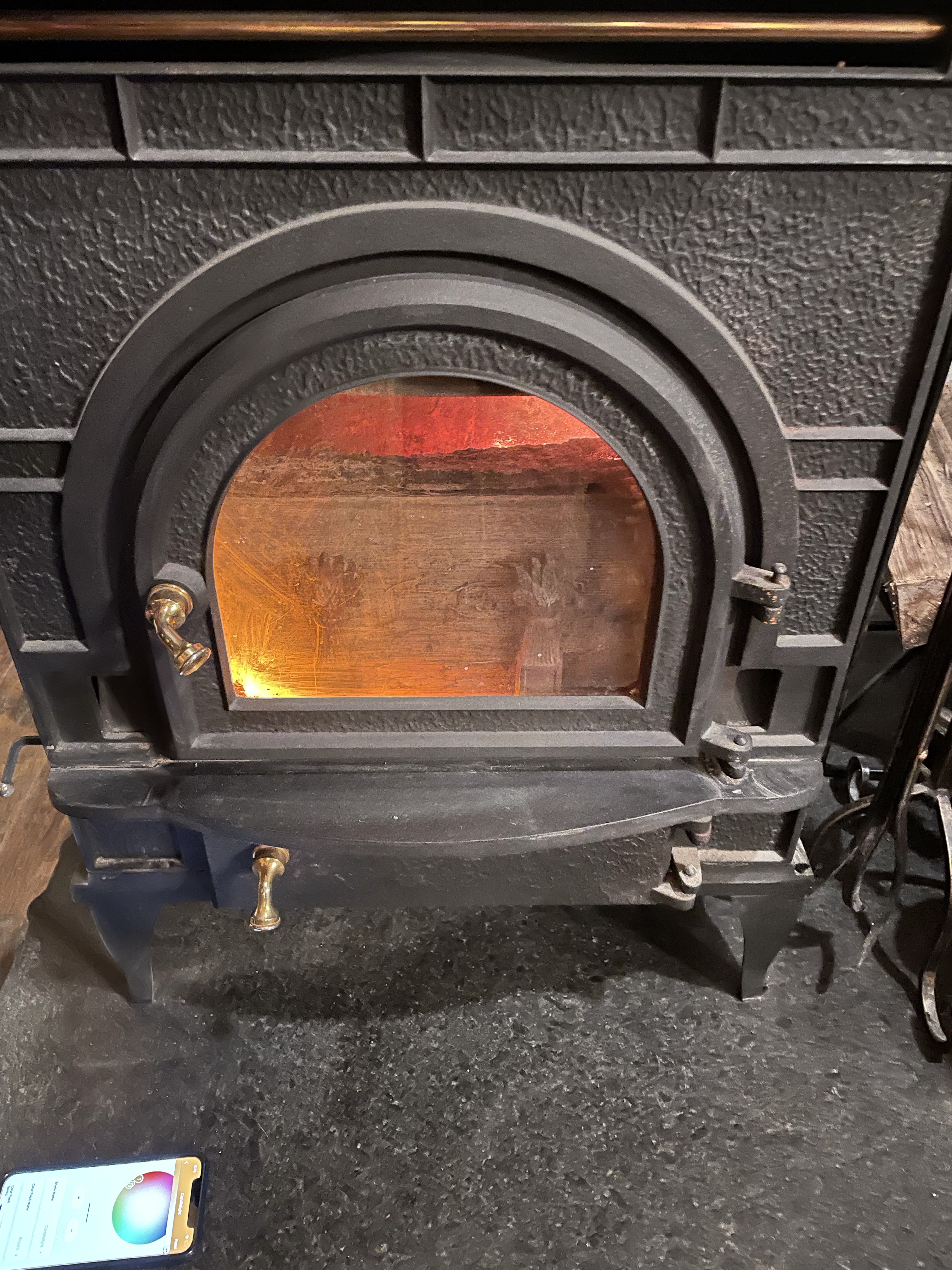 Faux fire wood stove