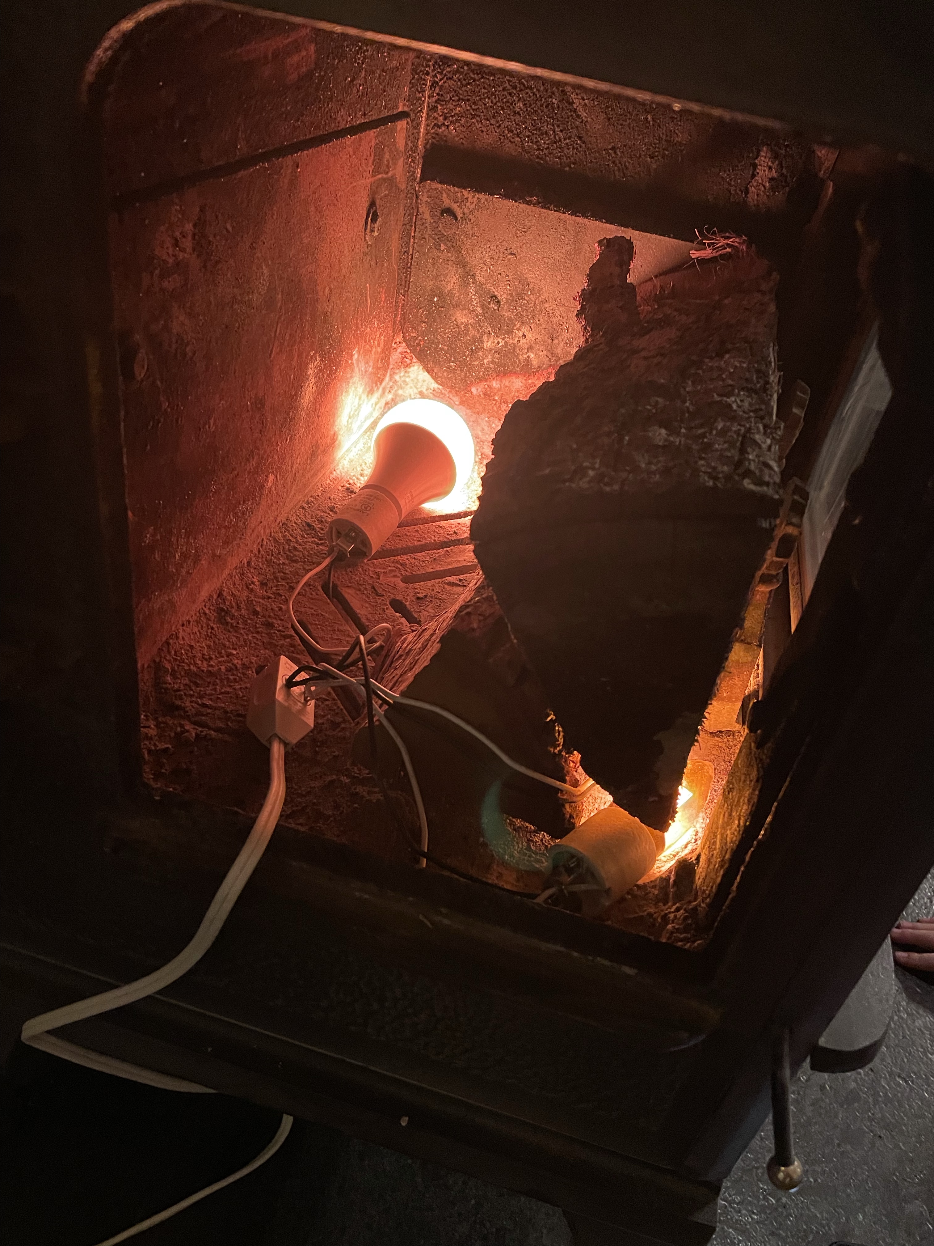 Faux fire wood stove