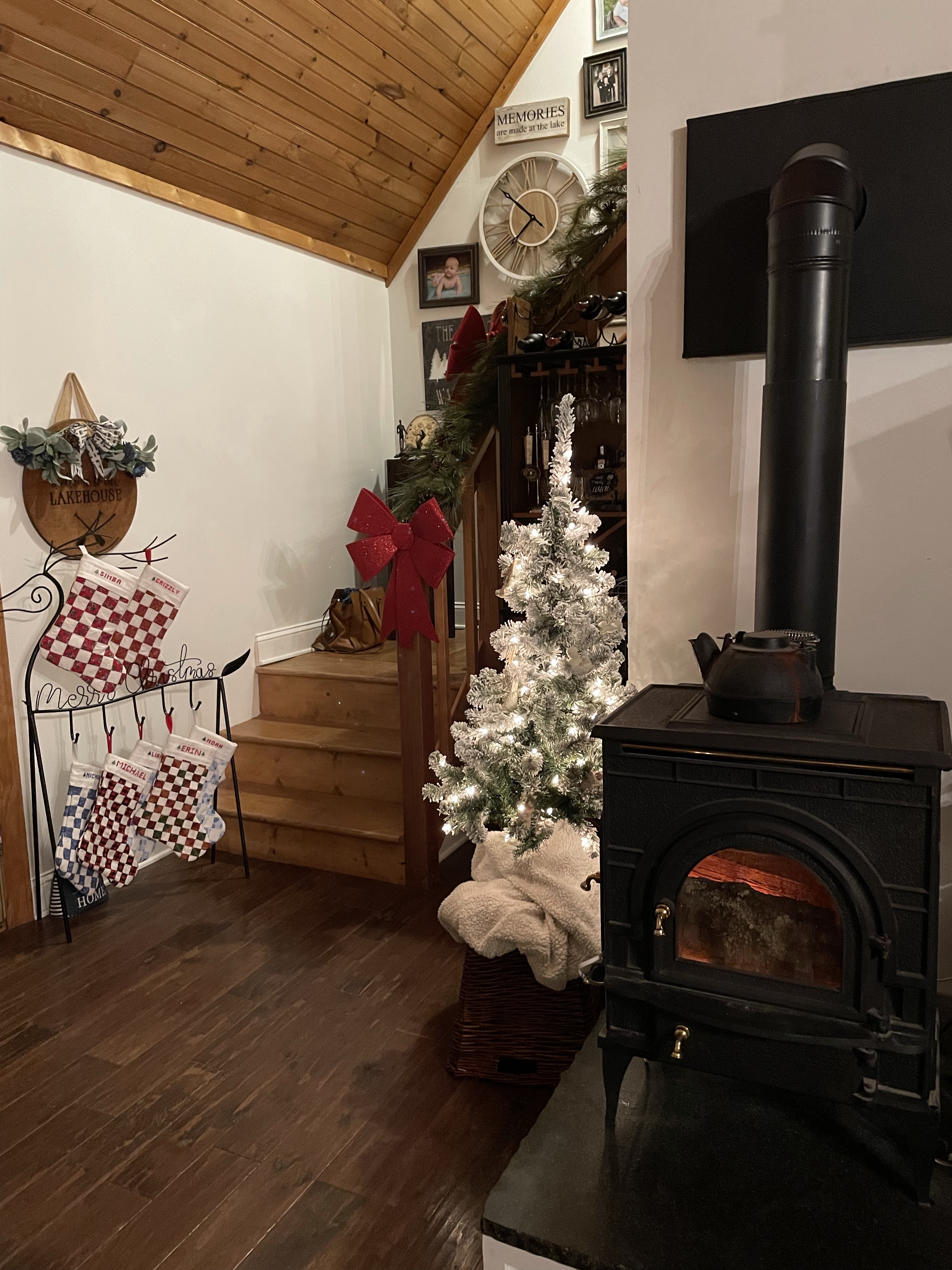Wood stove Christmas
